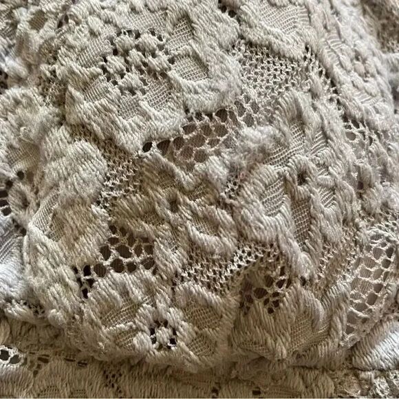 Mae Blue Embroidered Lace Paded Sporty Intimates Bralette Sport Bra SZ M - Picture 9 of 9